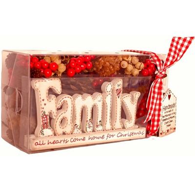 Family Handmade Christmas Cone Box
